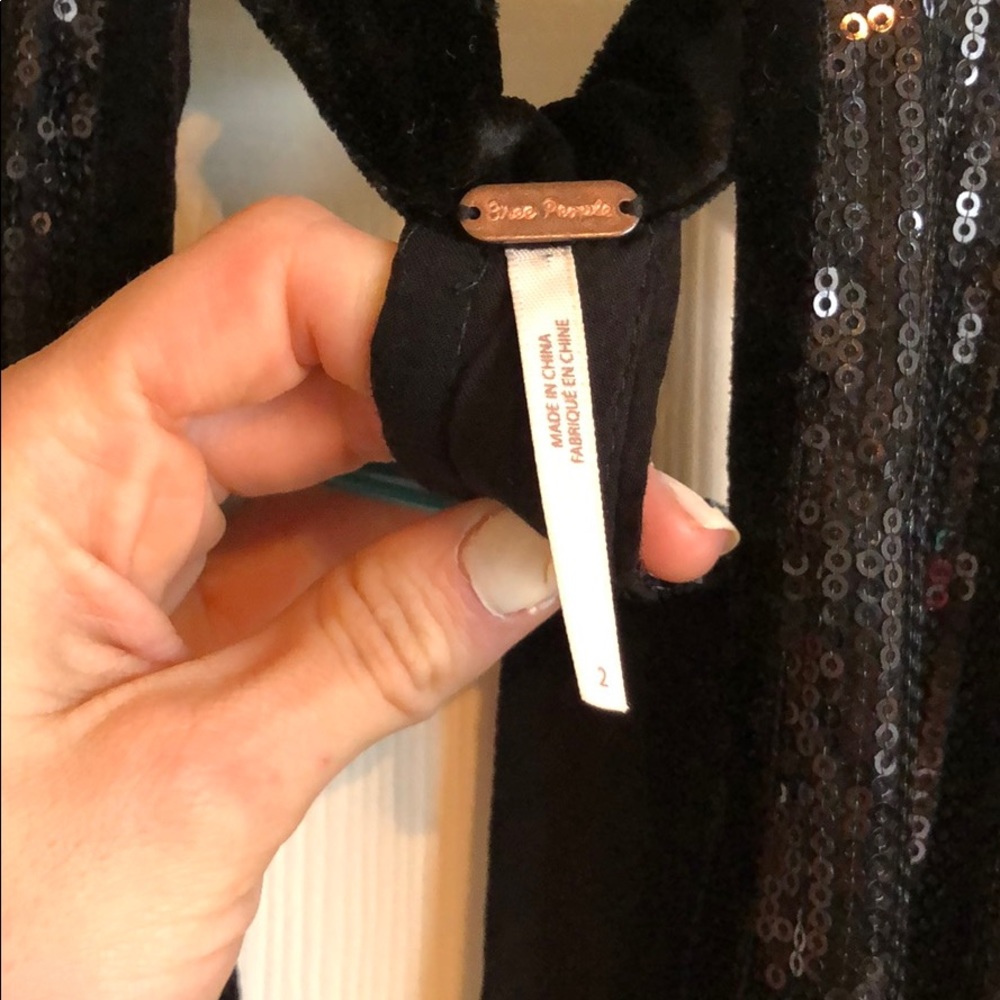 free people black sequin dress J S COLLECTION BLACK GOWN – Amour Boutique main image 0